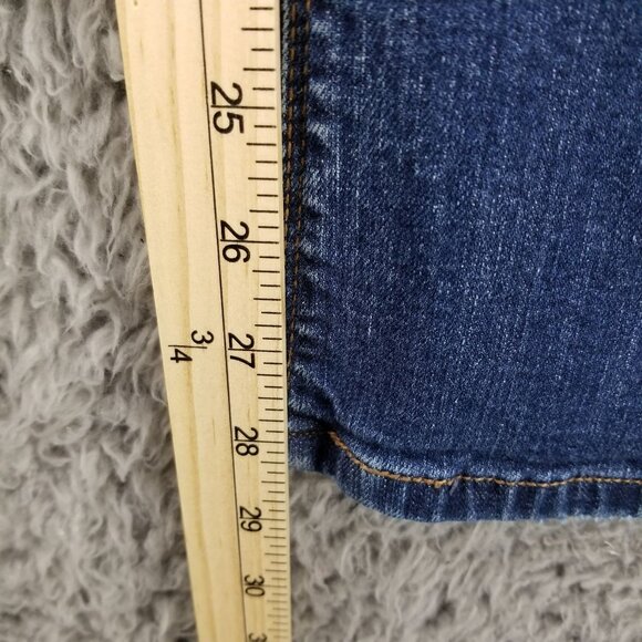 Levis Jeans Womens 10 Blue 515 Bootcut Button Stretch Denim Flap Pocket - Picture 8 of 14